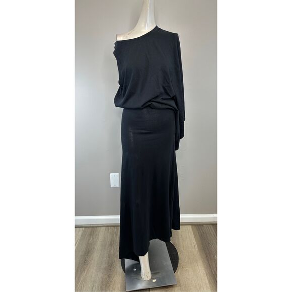 A.W.A.K.E. Mode Main Asymmetric Drape Maxi Dress Size Small $370 - Picture 4 of 12